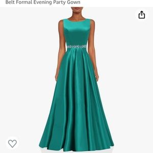 Turquoise prom gown